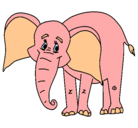 Dibujo Elefante feliz pintado por FANTINA