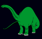 Dibujo Braquiosaurio II pintado por mirko
