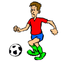 Dibujo Jugador de fútbol pintado por Santiago01