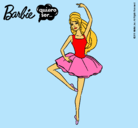 Dibujo Barbie bailarina de ballet pintado por chispitas