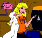 Dibujo Barbie llega a París pintado por sindi