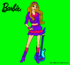 Dibujo Barbie rockera pintado por victoria36