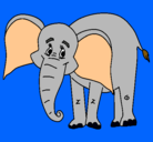 Dibujo Elefante feliz pintado por octaviocort