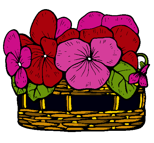 Dibujo Cesta de flores 12 pintado por MerceLopez