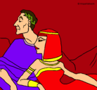 Dibujo César y Cleopatra pintado por 1004