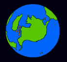 Dibujo Planeta Tierra pintado por sugey2002