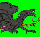 Dibujo Dragón réptil pintado por ruben1