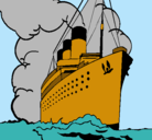 Dibujo Barco de vapor pintado por Mirene