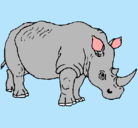Dibujo Rinoceronte pintado por jpllamas
