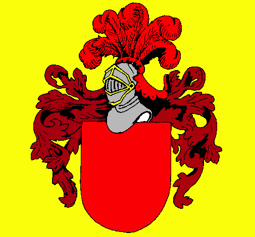 Escudo de armas y casco