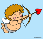 Dibujo Cupido pintado por Martuu