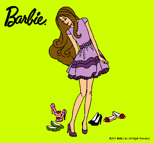 Barbie y su colección de zapatos