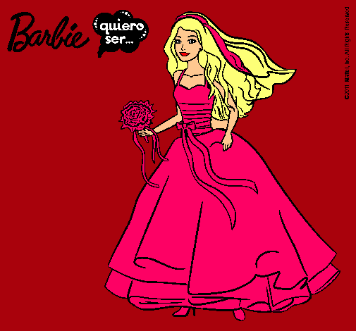 Barbie vestida de novia