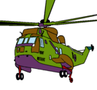 Dibujo Helicóptero al rescate pintado por ttoty