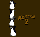 Dibujo Madagascar 2 Pingüinos pintado por pipebueno22