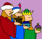Dibujo Los Reyes Magos 3 pintado por g5y6h2rhyu77