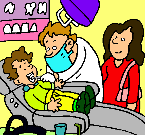 Niño en el dentista