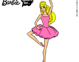 Dibujo Barbie bailarina de ballet pintado por mumu