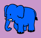 Dibujo Elefante bebe pintado por artemisa