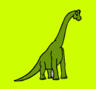 Dibujo Braquiosaurio pintado por geradito