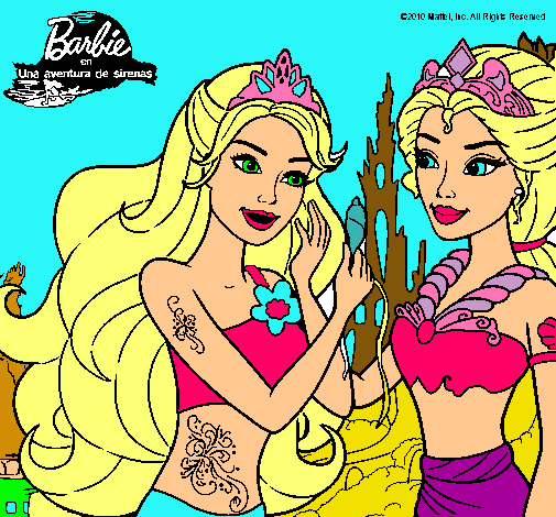 Barbie se despiede de la reina sirena