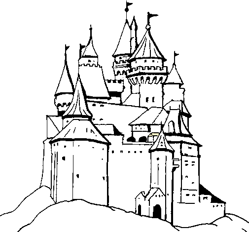 Dibujo Castillo medieval pintado por MegaAndrea