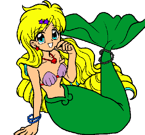 Dibujo Sirena pintado por micaela12