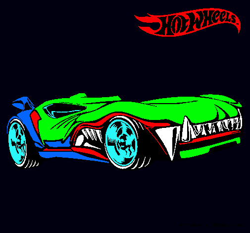 Dibujo Hot Wheels 3 pintado por zoyla