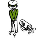 Dibujo Jugador de golf II pintado por rtddsrdsd