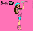 Dibujo Barbie cocinera pintado por jenmar