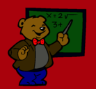 Dibujo Profesor oso pintado por lichis