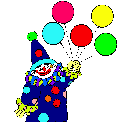 Payaso con globos