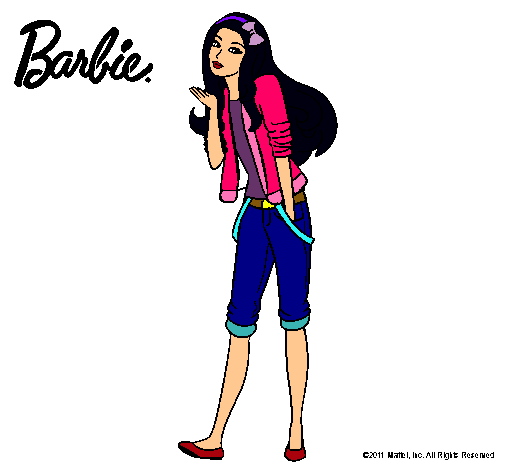 Barbie con look casual