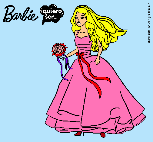 Barbie vestida de novia