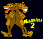 Dibujo Madagascar 2 Manson y Phil 2 pintado por luanttttio