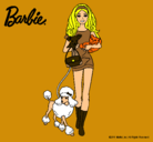 Dibujo Barbie con sus mascotas pintado por albuchi