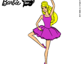 Dibujo Barbie bailarina de ballet pintado por 1112