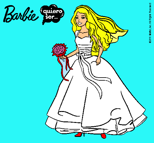 Barbie vestida de novia