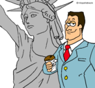 Dibujo Estados Unidos de América pintado por marimar91