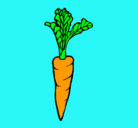 Dibujo zanahoria pintado por paolla