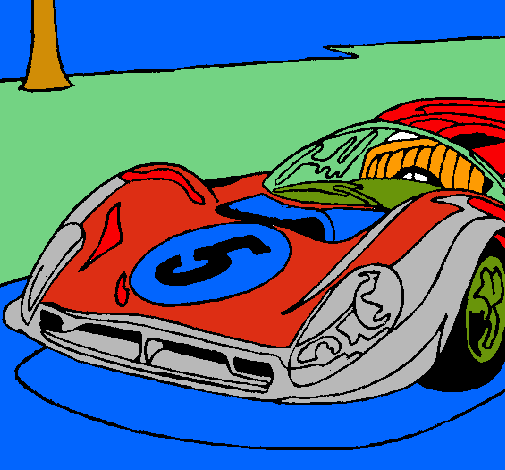 Dibujo Automóvil número 5 pintado por giovas