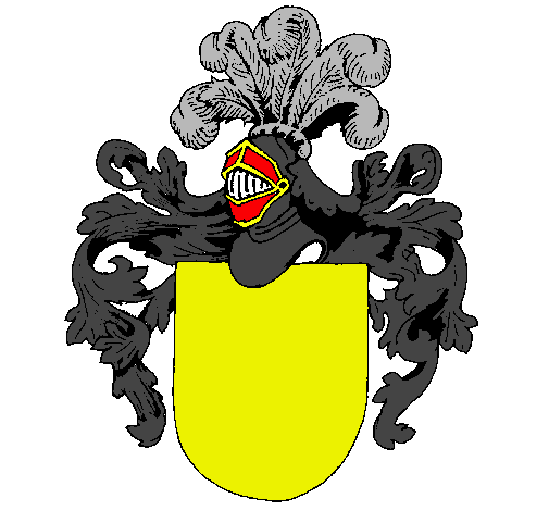 Escudo de armas y casco