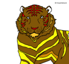 Dibujo Tigre pintado por sati