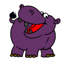 Dibujo Hipopótamo pintado por qxzshbddsghg