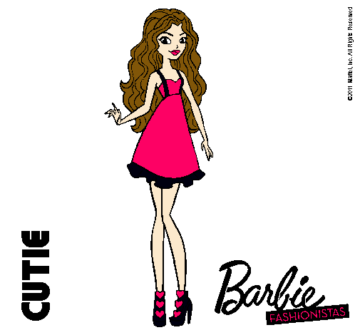 Dibujo Barbie Fashionista 3 pintado por Maria_15
