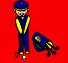 Dibujo Jugador de golf II pintado por compludo