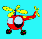 Dibujo Helicóptero adornado pintado por joel05