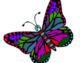 Dibujo Mariposa 4 pintado por lurdes22