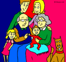 Dibujo Familia pintado por JHGG