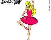 Dibujo Barbie bailarina de ballet pintado por yesika